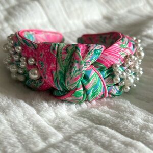 Lilly Pulitzer pearl studded headband NWOT